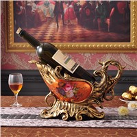 Wedding gifts European - style leaves wine rack wine cooler hotel cafe decoration Decoration creative resin new
