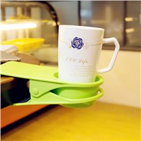 Factory directly supply desk glass cup holder cup computer desk desk cup clip Creative home supplies