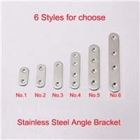 High Quality 20PCS Silver Stainless Steel Flat Corner Brace Plate Angle Shelf Bracket Connectors