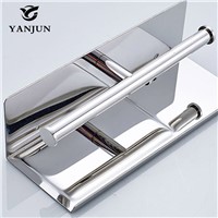 Yanjun 2016 New Style Multi-function Bathroom Shelves  Double Roll toilet Paper Holders Bathroom Accessories YJ-8861