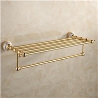 Luxury Wall Mounted Golden Towel Holder/ Gold Towel Bar/Towel Rack Bathroom Accessories