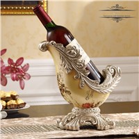 European - style palace of the new high - end antique red wine racks resin furnishings creative home decorations wedding gifts
