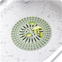 Kitchen Sink Filter Bag Floor Basin Bathtub Shower Drain Cover Cap TPE Strainer Prevent Blocking Cinnmon Beige Blue Green