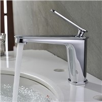 Painting White Basin Tap Heath Single Handle Chrome Vessel Lavatory Brass Bathroom Faucet with Hot and Cold Water Holes