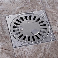 304 solid stainless steel 150*150mm anti-odor floor drain bathroom shower floor drain--m7796