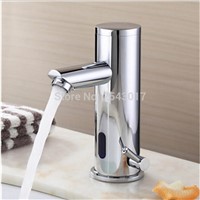 Newl Automatic Sensor Faucet Hot and Cold Water with DC Battery 6V Touch Free Deck Mounted Sensor Faucet torneira ZR1033