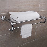 Fashion 645mm solid brass Double-deck bath towel holder Arc design Towel rack Towel bar