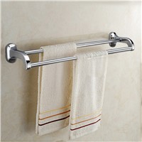 Fashion 500mm solid brass Double-deck bath towel holder Arc design Towel rack Towel bar