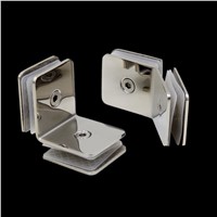 2Pcs/Lot Mirror Polished Shiny Stainless Steel 8-12MM Preminum Square Glass Clip Clips Clamp Shower Box