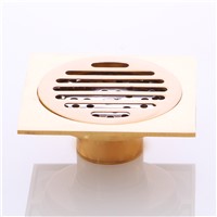 High Quality Brass Bathroom Common And Special Floor Drain Deodorant Strainer Shower Square Waste Water Strainer Drain ZJ068