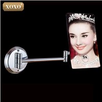 XOXO High Quality Square Float Mirror Mount 3X Magnifying Wall Mirror single Sided Makeup Mirror For Beautiful Lady 1028