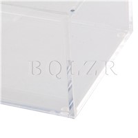 BQLZR 196 x 125 x 84mm Acrylic Rectangular Tissue Box Case Transparent