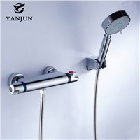 Yanjun Shower Faucet Sets Modern Thermostatic Bathroom Bath Shower Mixer Tap Valve Thermostatic Shower Faucet YJ-7806