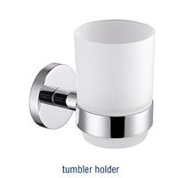 AQUACITY | Modern Round  Brass Toilet Paper Holder for Bathroom Toilet Roll Paper Chrome Finish