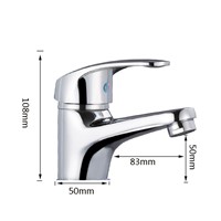 Stream Spout Chrome Brass Deck  Mounted Faucet Bathroom Basin Sink Tap Hot &amp;amp;amp; Cold Water Mixer Hot Search Retail Laundry Faucet