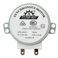 New 1 pcs  AC 220V-240V 50Hz CW/CCW Microwave Turntable Turn Table Synchronous Motor TYJ50-8A7 D Shaft 4 RPM