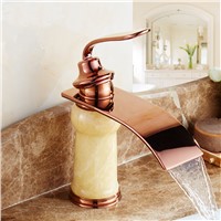 Whosale Or Retail European copper gold plated style wash basin faucet, Antique yellow jade marble basin faucet mixer water tap