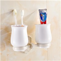 Jieshalang Ivory Carving Toothbrush Cup Toothbrush Holder Bathroom Tumbler Holder Brush Cup European Bathroom Ceramics 7268