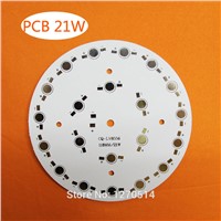 5pcs/lot, 21W LED PCB, 118mm for 21pcs LEDs, aluminum plate base, Aluminum PCB Printed Circuit Boards high power 21W LED DIY PCB