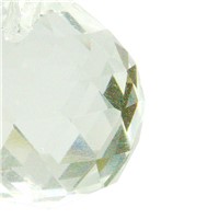 EWS 40 mm Feng Shui Faceted Decorating Crystal Ball (Clear)