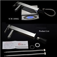 Fashion Style High Quality Deck Mounted Chrome Brass Faucets Bathroom Sink Faucets Basin Faucet Mixer Tap Water Hot Cold Sitting