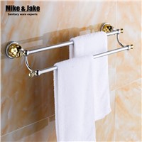 Double Towel Bar,Towel Holder,Solid Brass Made,chrome golden Finished,Bath Products,Bathroom Accessories bathroom towel MC67240