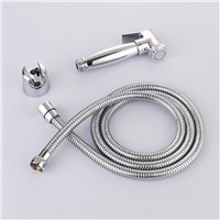 Brass Toilet Hand Held Bidet Spray Diaper Shower Sprayer Set Portable Shattaf Jet Douche kit &amp;Angle Vlave &amp; Hose &amp; Holder-11