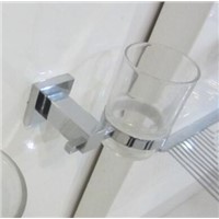 AQUACITY Sqaure Brass Toilet Paper Holder for Bathroom Toilet Basin Bathroom Accessories Chrome Finish