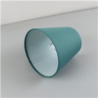2PCS DIA 14cm/5.51inch Cyan color wall lampshades, modern light lamps with fabric lamp shades, Clip on