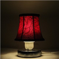 DIY Wine Red Color Hall of Lamp Small Lamp Shade Chandelier Mini Lampshades (5x4.33x3.3inches / 12.5x11x8.5cm) Clip On