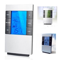 Fashion Multifunctional Home Humidity Thermometer Lcd Digital Hygrometer Temperature Meter Clock Measurement Device