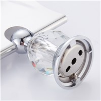 Wall Mounted crystal diamond brass gold chrome toilet paper roll holder wc golden hanger Bathroom Accessories bath hardware