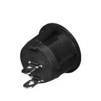 10Pcs AC 125V 10A 6A 250V On Off Snap in SPST Round Boat Rocker Switch   --M25