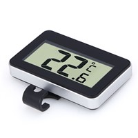 Digital LCD Thermometer Temperature Meter W/Magnet Hook for Home Office Room Kitchen Refrigerator Indoor Outdoor White/Black