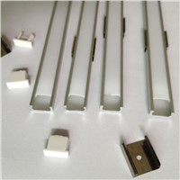 Aluminum profile 1M for led strip,milky/transparent cover profit for 12mm 5050 strip with fittings LED bar light CC-1607