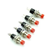 5Pcs New High Quality Momentary On Off Push Button Micro Switch Red  -Y103