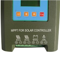 40A 24V MPPT solar panel power charge controller regulator LCD display protect