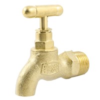 UXCELL Garden Kitchen Turn Handle Brass Tone 1/2&amp;amp;quot; Pt Male Thread Water Faucet Tap faucet