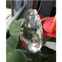 5pcs/lot Clear K9 Glass Crystal Prisms Pendants Chandeliers Parts Lustres Rainbow Lamp Lighting Hang Drops 63mm
