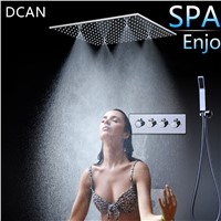 Spray SPA Thermostat Shower Set 20 Inch sky Curtain Dark Wall Into the Multi-Function Shower Nozzle 3 Outlet Hight Flow Switch