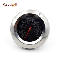 High Quality Stainless Steel 50-500 Celsius Degree Bimetal Thermometer Gauge For Roast Barbecue BBQ