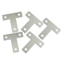 MOCC  5 Pcs Angle Plate Corner Brace Flat T Shape Repair Bracket