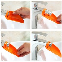 Blue/Orange TPE Water Tap Extension Device Baby Hand Washing Assistant Children Hand Washing Device Guide Sink Connector
