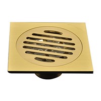 2017 New Classic 10cm Copper Floor Drain Cover Square Shower Waste Drainer