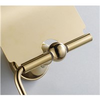 Xogolo Solid Brass Gold Color Luxury Wall Mounted Bathroom Toilet Paper Towel Holder Roll Holder Accessories