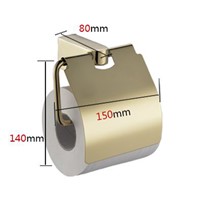 Xogrlo Wholesale And Retail Solid Copper Gold Color Bathroom Toilet Paper Holder Roll Holder Accessories