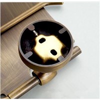 Xogolo Solid Copper Antique Sturdy Carving Wall Mounted Bathroom Toilet Paper Roll Holder Paper Towel Holder