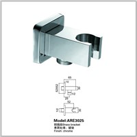 30*30*65mm Brass Chrome Wall Mounted Hand Shower Bracket Shower Head Holder with Hose Connection Connector Wall Elbow Unit Spout