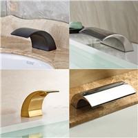 Solid Brass Bathroom Faucet Spout Big Waterfall Faucet Spout NEW