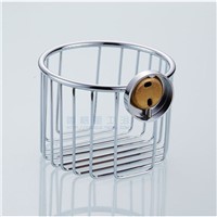 Xogolo Solid Brass Modern Fashion Gold Color Wall Mounted Bathroom Toilet Paper Holder Paper Towel Basket Accessories